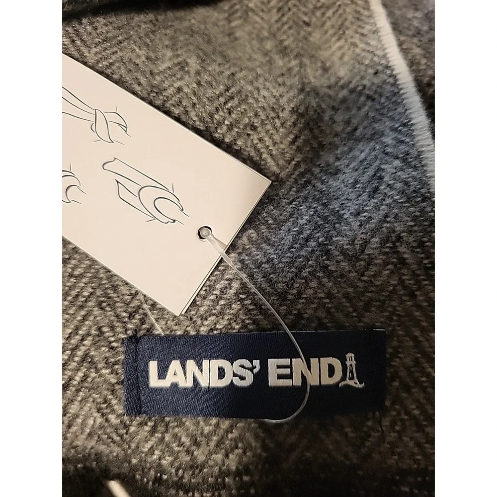 Nwt Herringbone Lands End‎ Scarf Mens